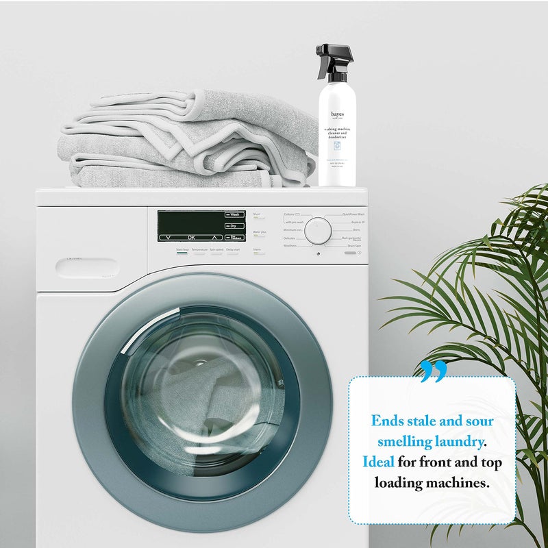 Bayes Washing Machine Cleaner & Deodorizer - Cleans and Eliminates Mold and Mildew Odors for Fresh Smelling Laundry - 24 ounces, 2 Pack - Image 3